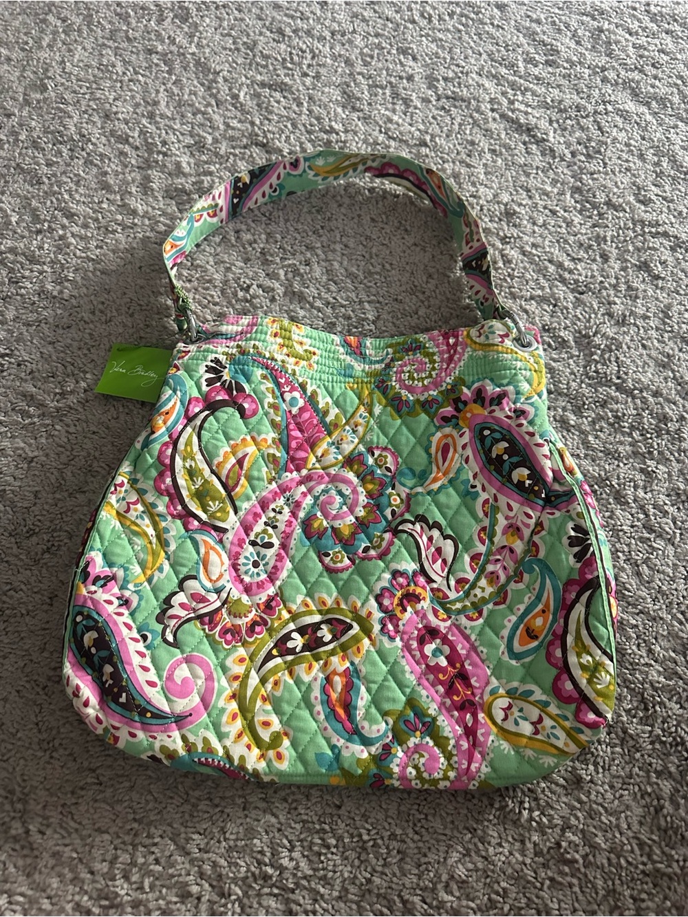 Vera Bradley Women’s Tote Bag Tutti Frutti Paisley Multicolor Magnetic Lined